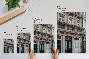 Decorative poster A tenement house in the city