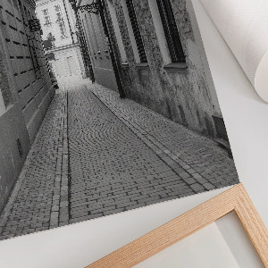 Wall print depicting a city street