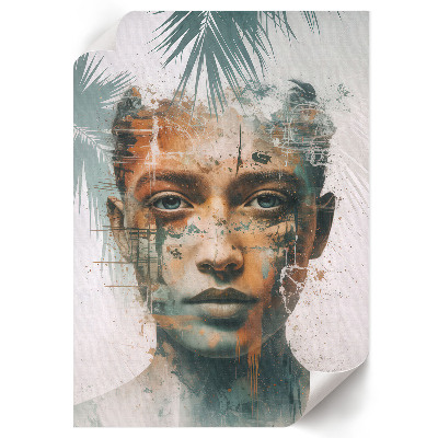 Decorative poster Tropical portrait