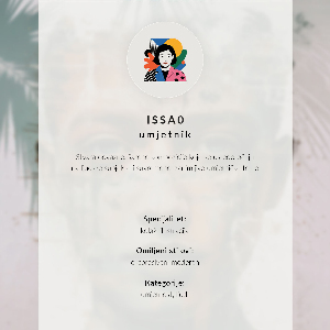 Decorative poster Tropical portrait