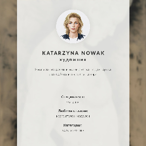 Poster Portrait of a man