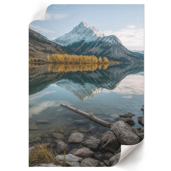 Art print of a mountain landscape