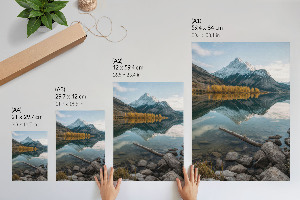 Art print of a mountain landscape