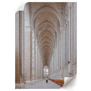Decorative poster of monumental architecture