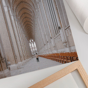 Decorative poster of monumental architecture