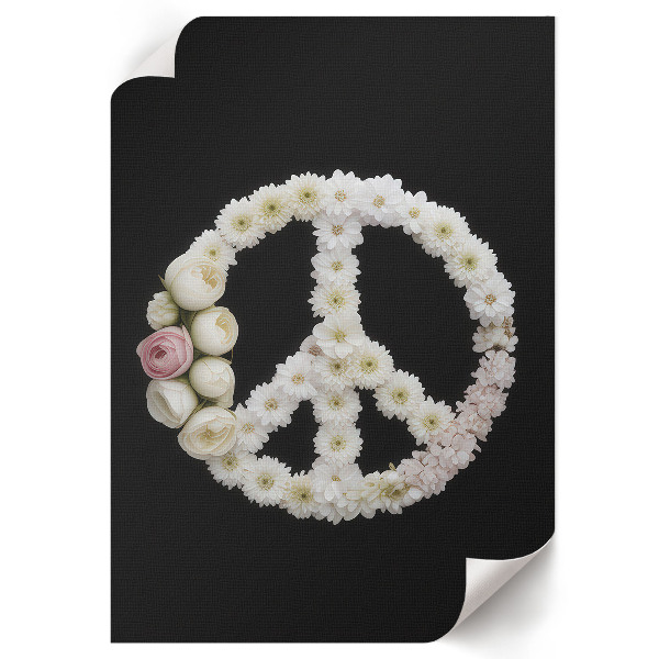 Wall art featuring floral motif for a room