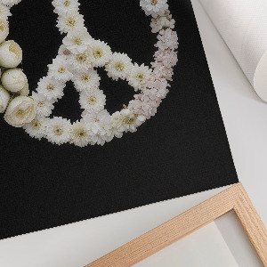 Wall art featuring floral motif for a room