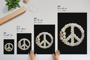 Wall art featuring floral motif for a room