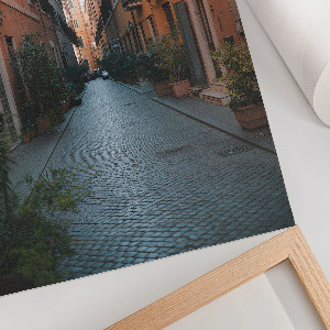 Wall print depicting an urban scene