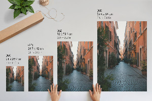 Wall print depicting an urban scene