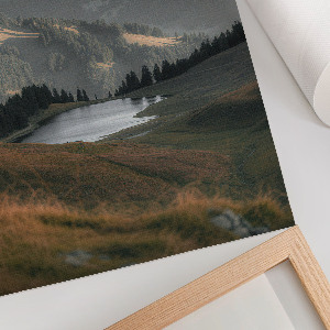 Art print of a mountain landscape