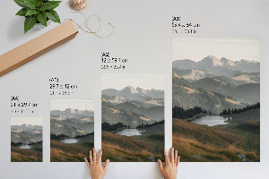 Art print of a mountain landscape