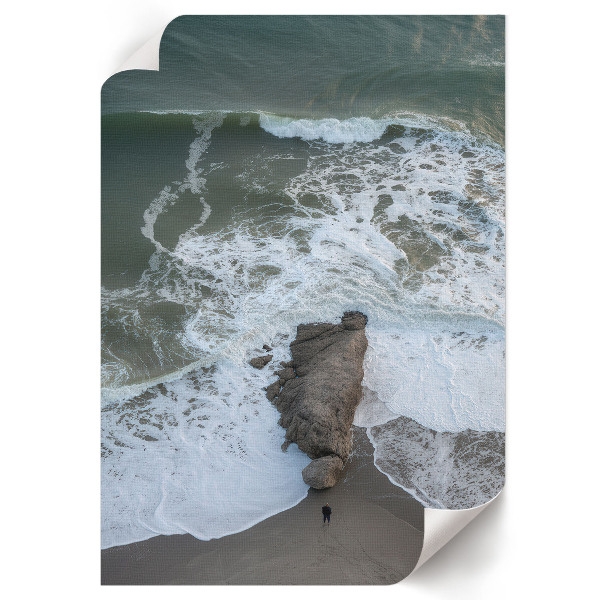 Decorative poster depicting a seascape