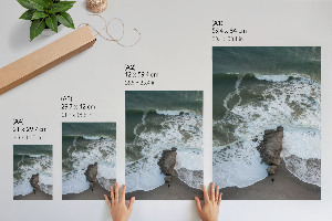 Decorative poster depicting a seascape
