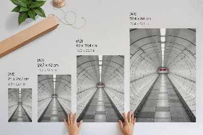 Art print Futuristic tunnel
