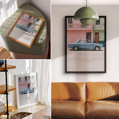 Decorative poster Retro car