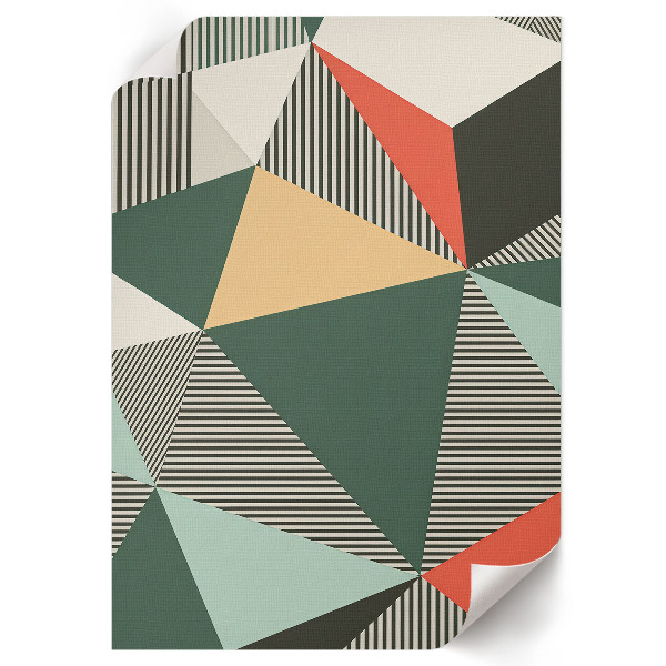 Wall art with geometric patterns