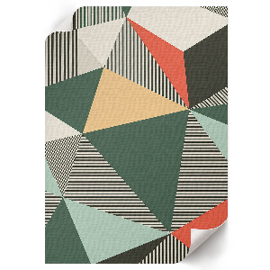 Wall art with geometric patterns