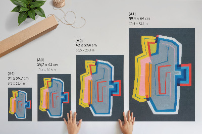 Art print Colorful forms