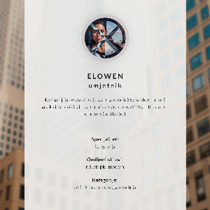 Decorative poster City architecture