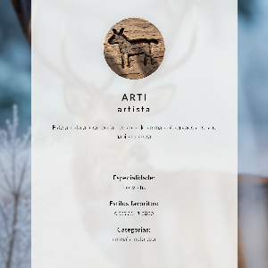 Poster of a bear in a forest
