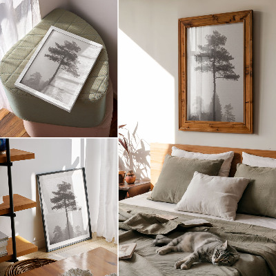Wall art Fog and trees