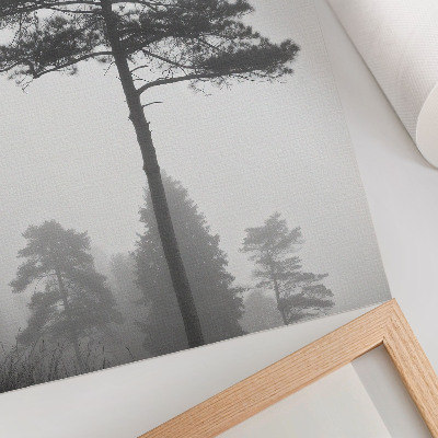 Wall art Fog and trees