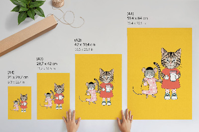 Decorative poster Drawing of animals