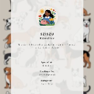 Decorative poster with animal drawings