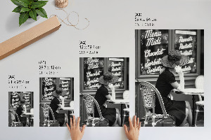 Wall art in a retro elegant style