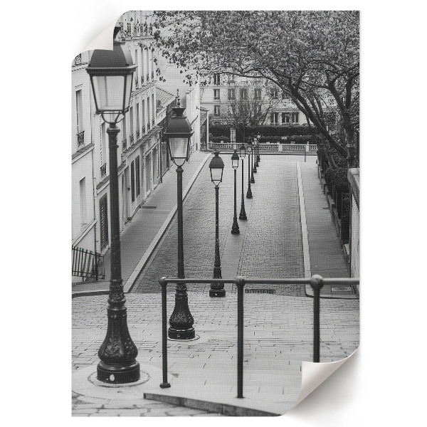 Wall print with urban scenery