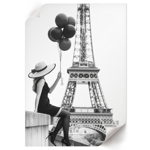 Poster with a Paris chic design