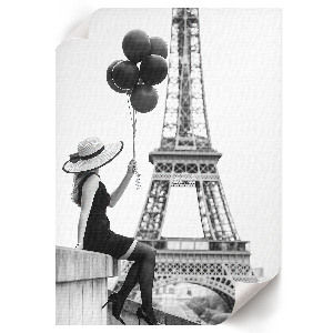 Poster with a Paris chic design
