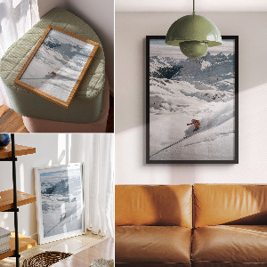 Winter adventure wall art