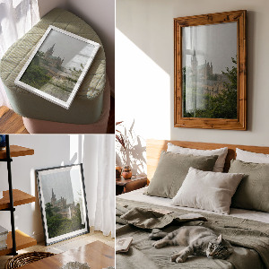 Wall art featuring Gothic architecture