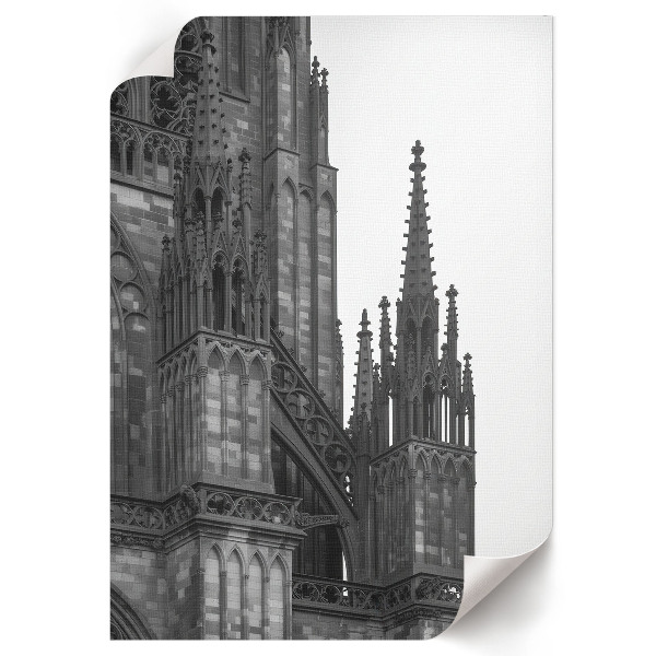 Wall print depicting a Gothic building