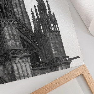 Wall print depicting a Gothic building