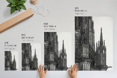 Wall print Gothic building