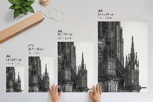 Wall print depicting a Gothic building