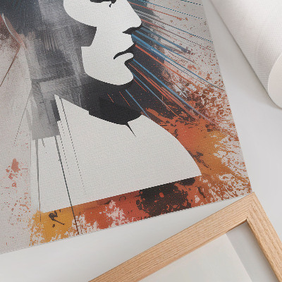 Art print Geometric face