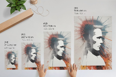 Art print Geometric face