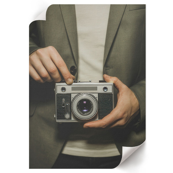 Retro camera wall art