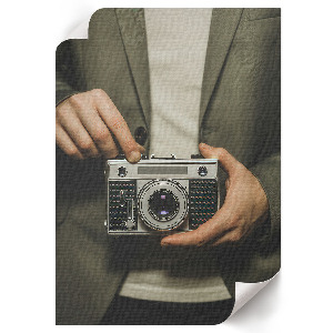 Retro camera wall art