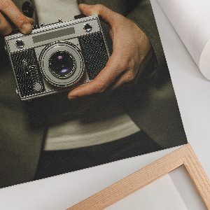 Retro camera wall art