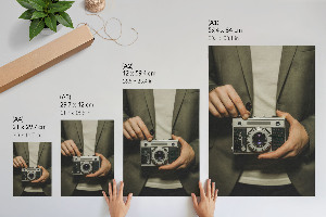Retro camera wall art
