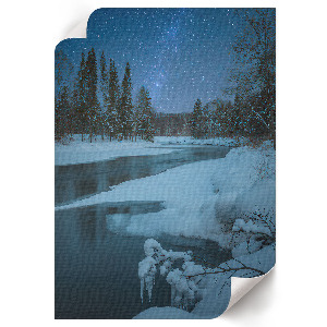 Art print Winter night