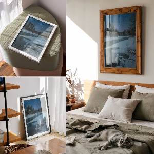 Art print Winter night