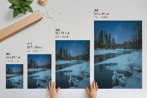 Art print Winter night