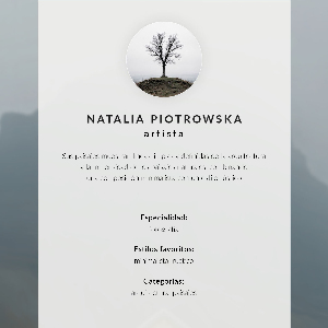 Decorative poster Foggy landscape