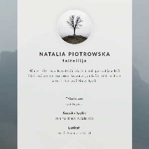 Decorative poster Foggy landscape